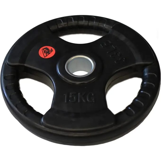 Olympisch gewichtsschijf met handgrepen Fit & Rack 15 kg