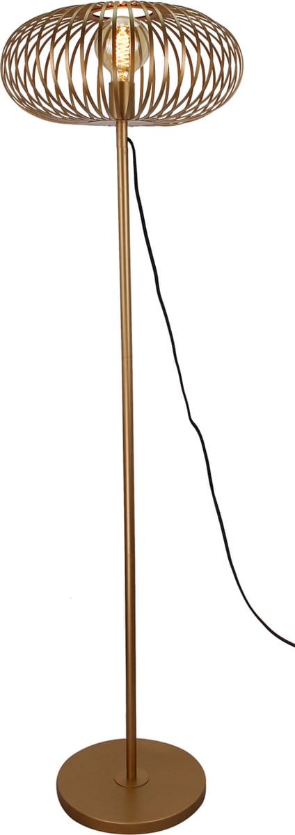 Chericoni Curvato Vloerlamp - 1-lichts - Ø40 cm - Goud - Metaal