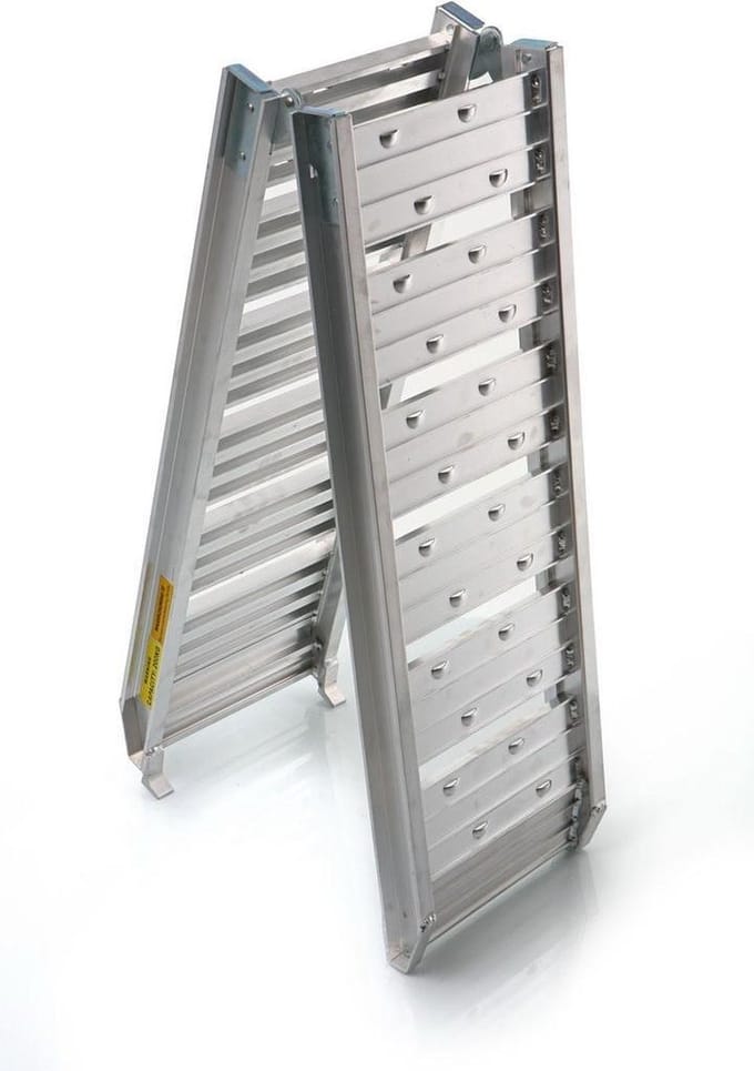 HBM Aluminium Oprijplaat Model 1 - 200 kg, Inklapbaar, 91 cm, 25 cm