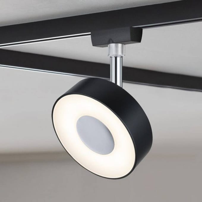 Paulmann 230V-railsysteem lamp URail LED vast ingebouwd 5 W LED Zwart (mat)