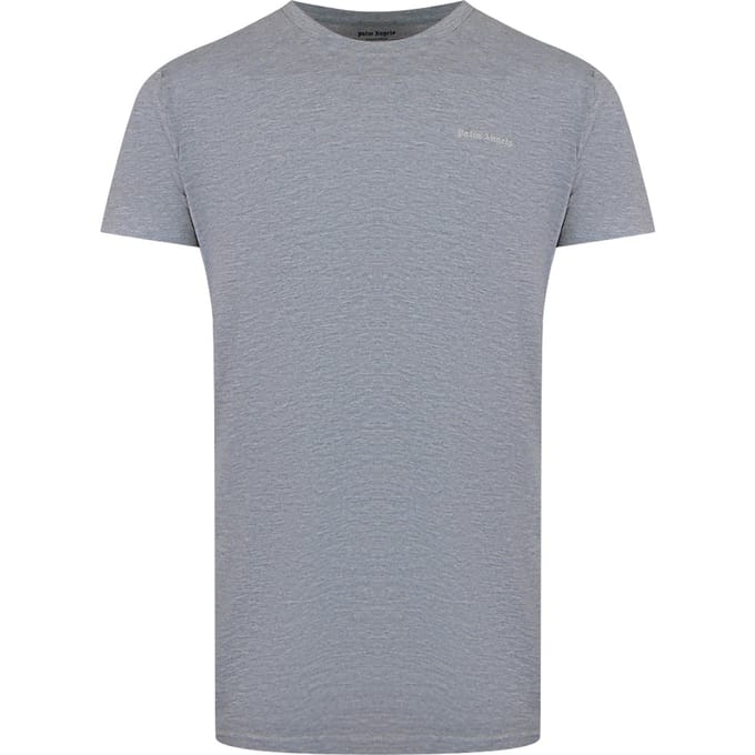 Korte Mouw Rekbare T-shirt in Zilver