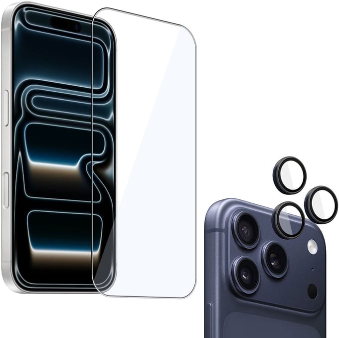 ChiGuard Screenprotector + Camera beschermglas geschikt voor iPhone 17 Air Screenprotector - Beschermglas - Camera - Curved - GuardCover