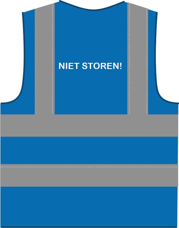 Niet storen hesje RWS koningsblauw