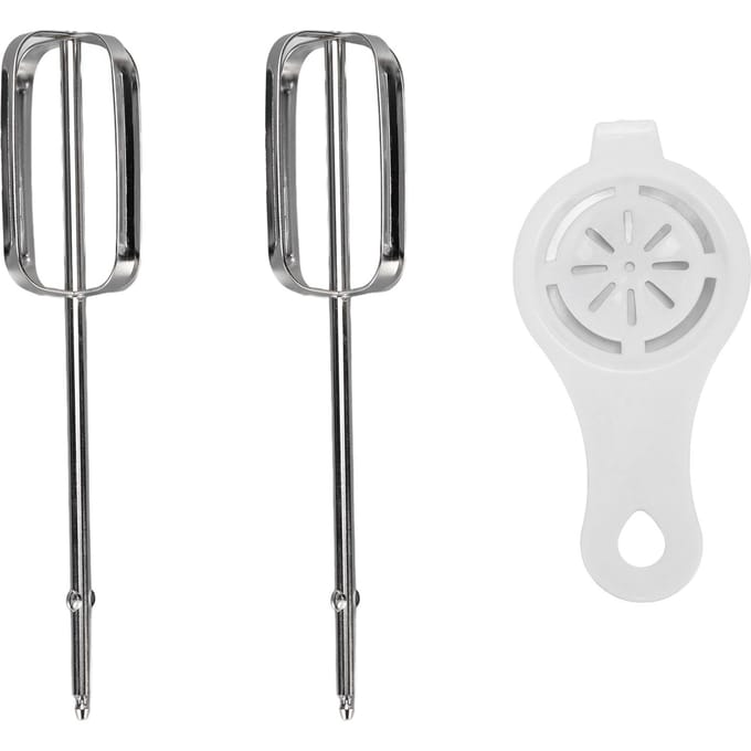 Elektrische Handmixer Opzetstukken Roestvrij Staal Gemakkelijk Schoonmaken Multifunctionele Handmixer Klopper white