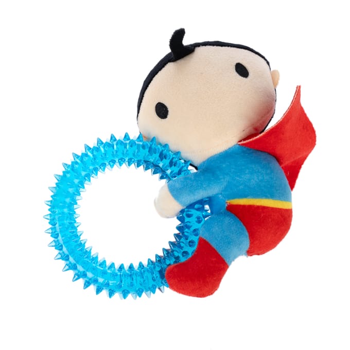 Warner Bros™ DC hondenspeeltje Superman met ring ca. l 17 x b 16 x h 5 cm