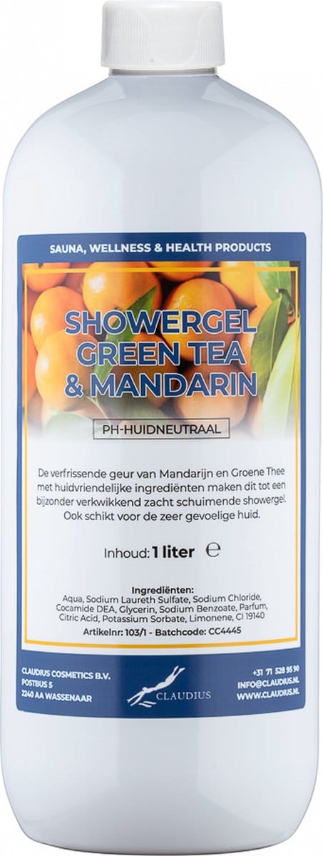 Douchegel Green Tea & Mandarin 1 liter - Showergel