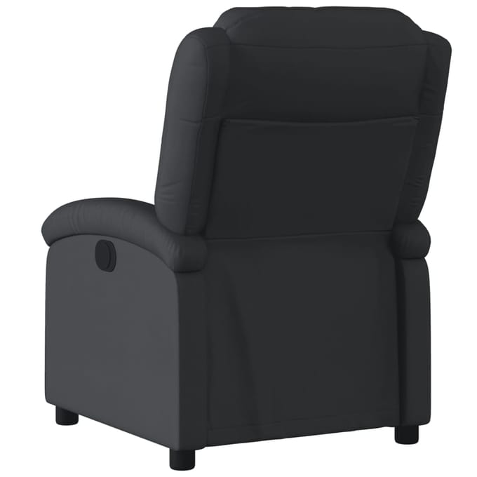 vidaXL - Relaxfauteuil - Zwart - Echt - Leer