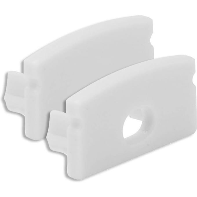 The Light Group SLC profiel-eindkap A1, wit, 2 stuks