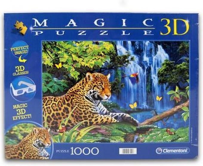 Clementoni 3D Magic Puzzel - Jaguar Jungle - 1000 Stukjes