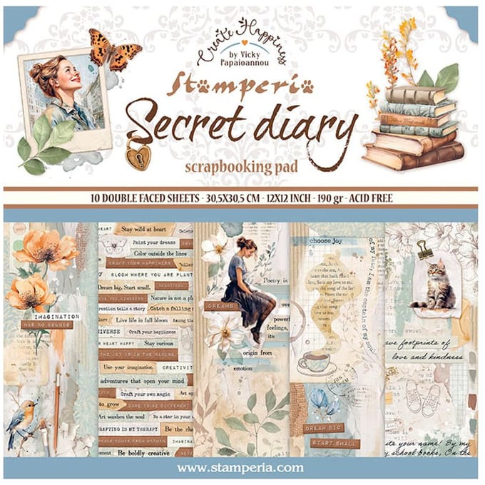 Scrapbook blok "Secret Diary"
