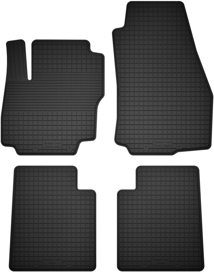 Wielganizator BasicProtect Serie - Universele Rubberen Automatten - Ford Mondeo MK4 - Set van 4