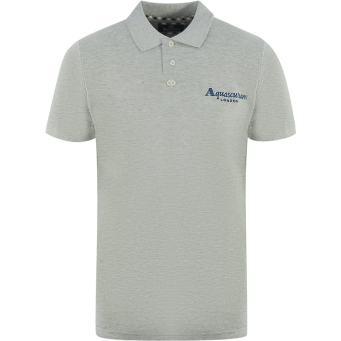 Aquascutum London 1851 Grey Polo Shirt
