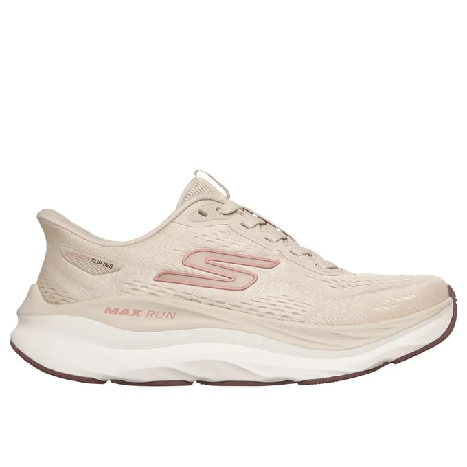 Skechers MAX RUN Dames Sportschoenen - Naturel