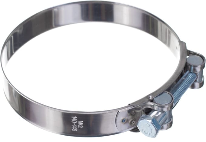 Klemband RVS 140-148 mm - Zware Kwaliteit