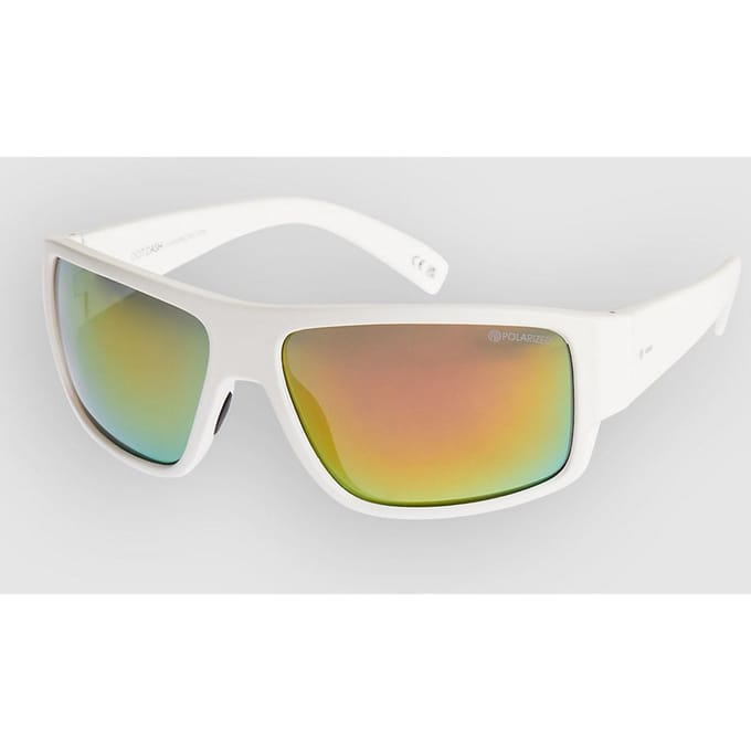Dot Dash Orbit Shiny White Zonnebril wit