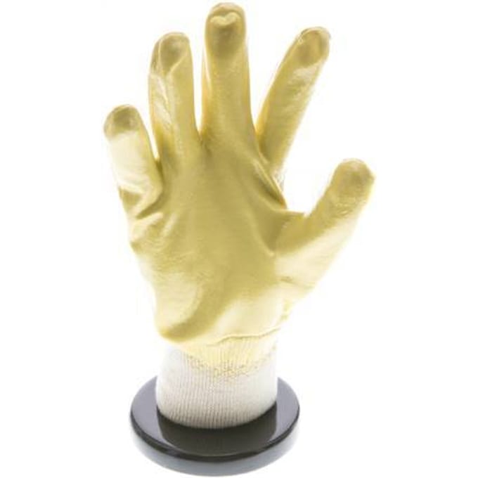 Beschermende Handschoenen Gebreide Nitril Coating Oliebestendig Middelgroot Risico Maat 7 [10 stuks]