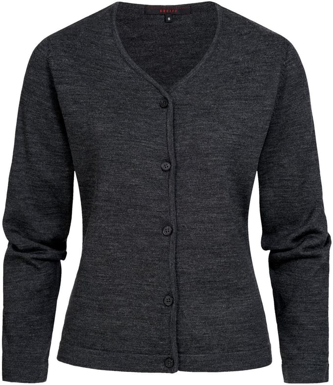 GREIFF 6053 Dames vest knoopsluiting regular fit | Charcoal | Maat S