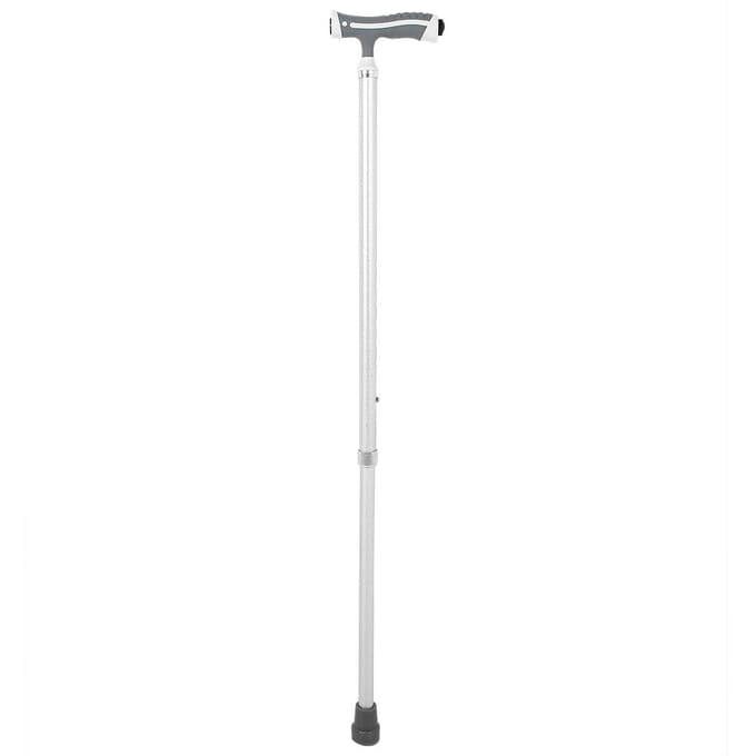 Wandelstok voor ouderen Aluminiumlegering Antislip Verstelbare Hoogte Handwandelstok white