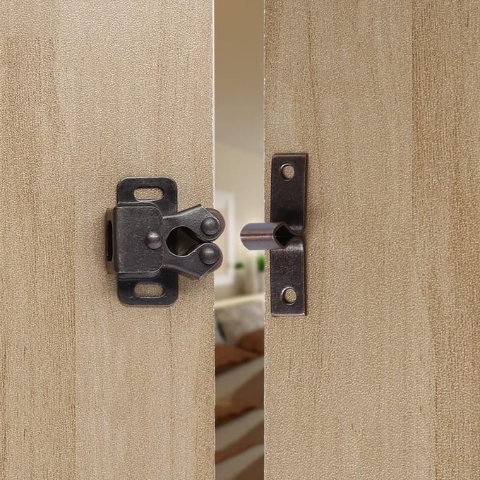 Magneet kast sluiting - Deurstopper demper - Kastdeuren sluiten - Stille sluiting - 1 stuk - Groen brons