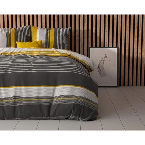 Sleeptime Dekbedovertrek Drake Zwart - Eenpersoons 140 x 200/220 cm + 1 kussensloop