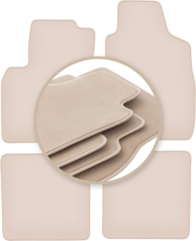 PREMIUM beige matten voor: Fiat Panda II hatchback 2002-2010