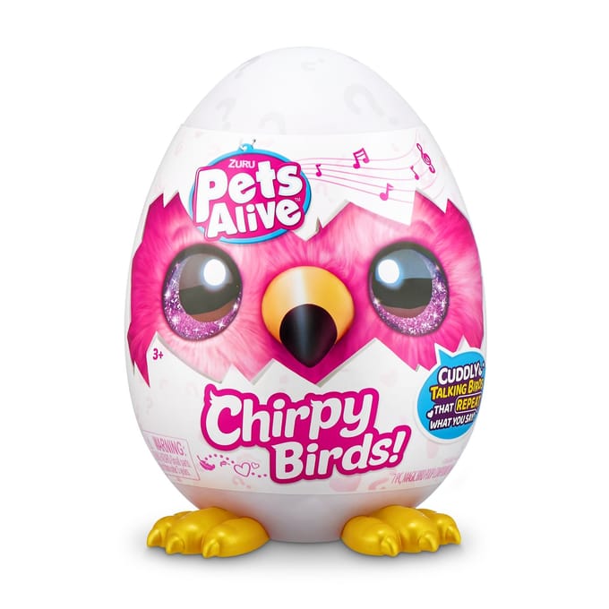 Pets Alive Chirpy Birds fluitend knuffelvogeltje Elektroniche knuffels Interactieve knuffels