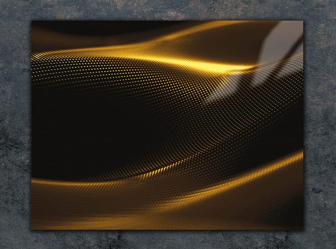 TMK ArtDeko - Snijplank - Goud - 30x22cm - Glas