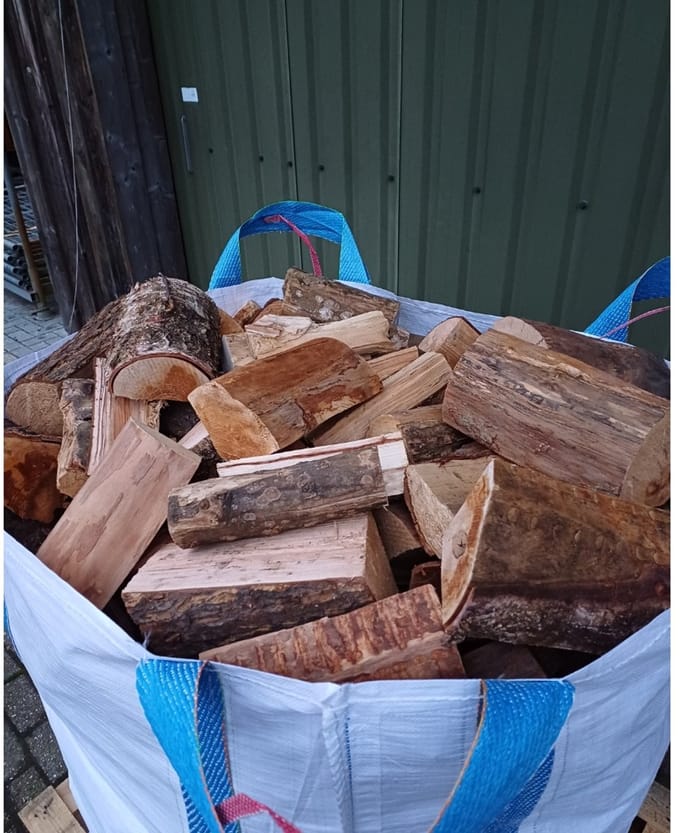Haardhout mix, Eik, Berk, Els | 4 mini pallets 0,3 kuub strak gestapeld