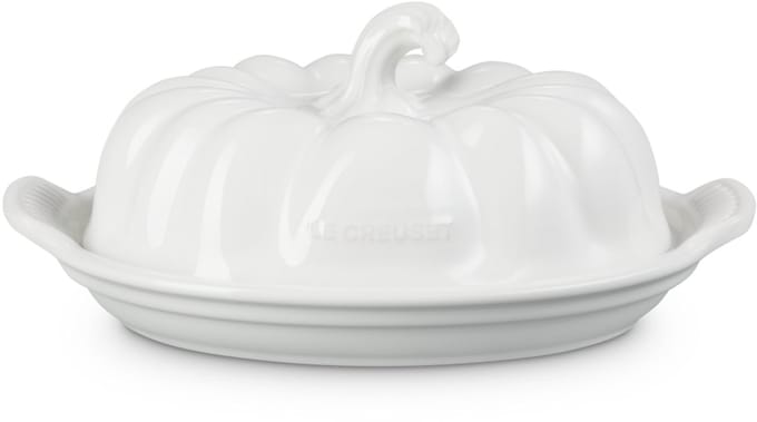 Le Creuset - Botervloot - "Pompoen" - in Aardewerk - Wit