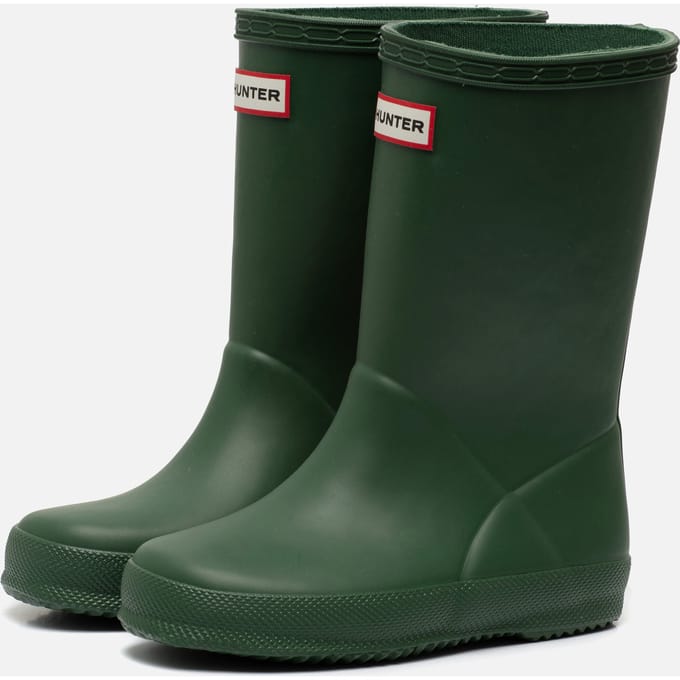 Hunter Hunter Classic Regenlaarzen groen Rubber