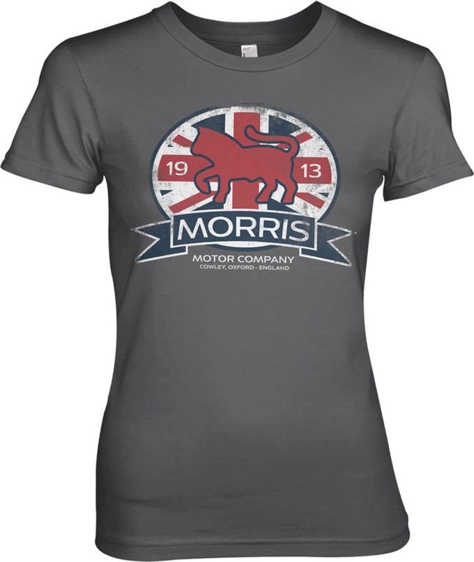 Morris Motor Co. England Girly Tee dames-T-shirt donkergrijs