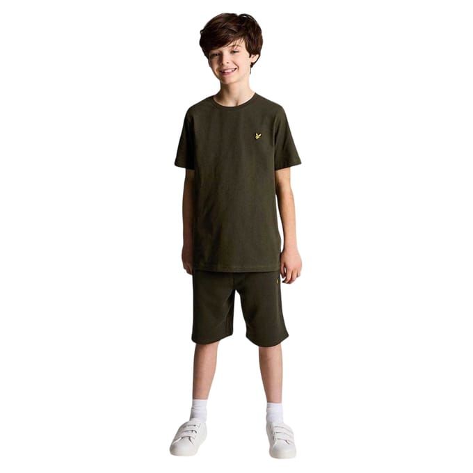 Lyle & Scott Jongens Shorts Met Geborduurd Logo (Olijf)
