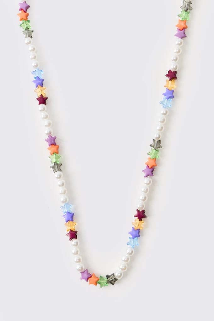 Multi Star & Bead Necklace