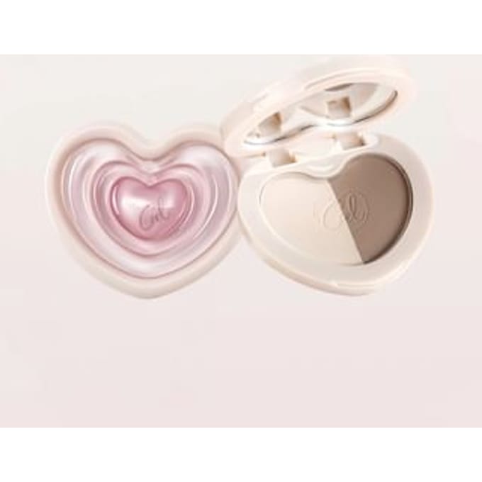 CZEL - Dual Heart Shaping Contouring Palette - 4 Colors C03# Shadowed Grove - 6.5g