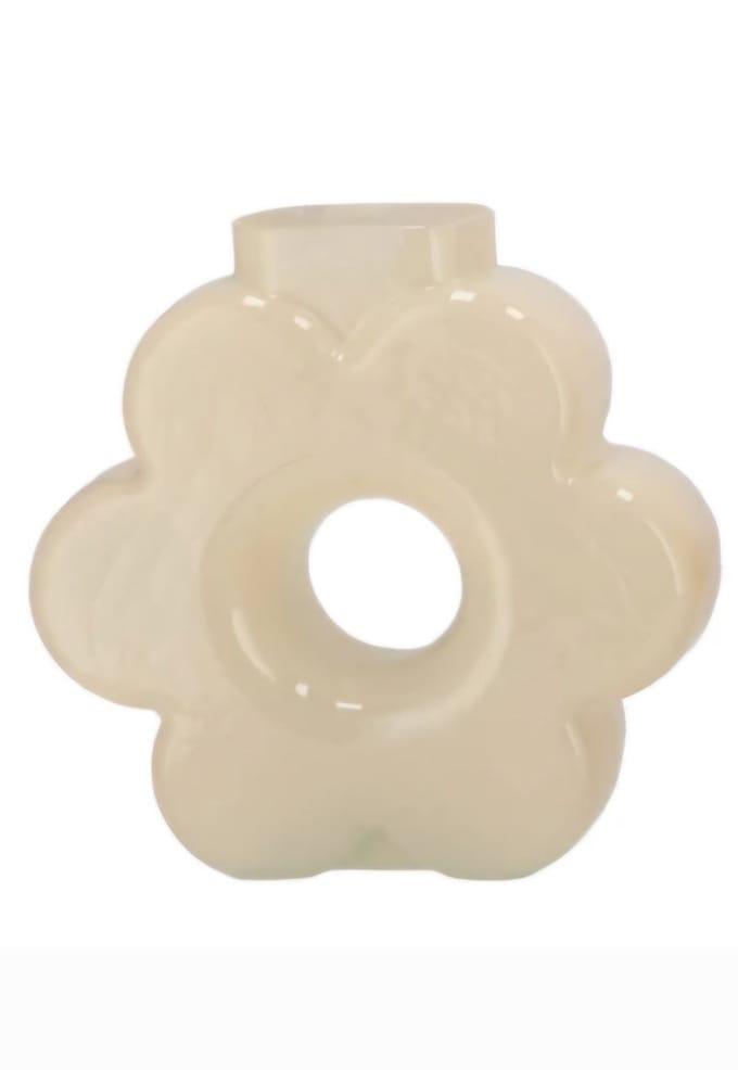 Livia natural vaas 16x6x16cm