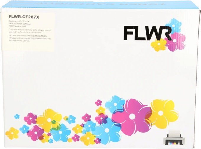 FLWR - Toner / 87X / Zwart - Geschikt voor HP