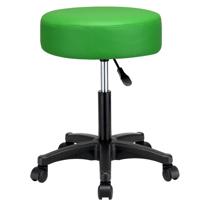 Casaria Verstelbare Draaikruk - 46/60cm Zithoogte – 1 Stuks Groen