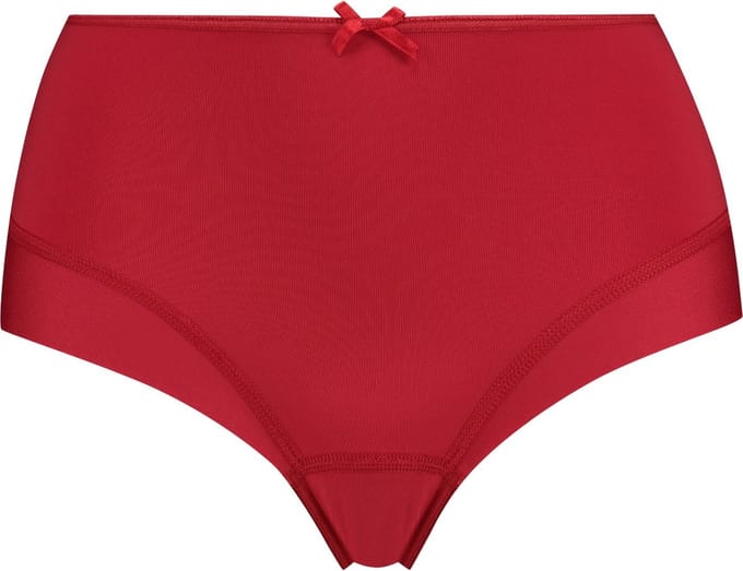 RJ Pure Color Dames Maxi Slip Donkerrood L
