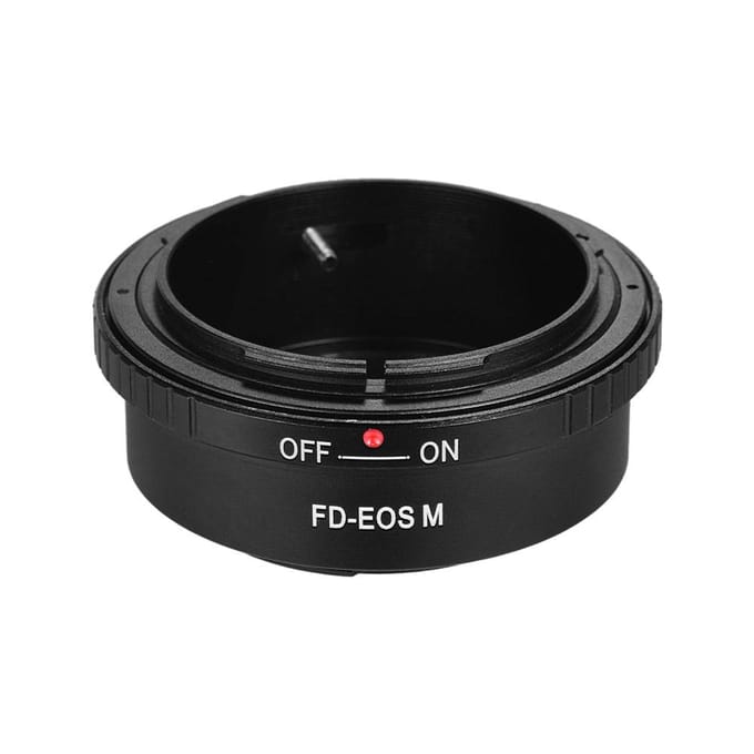 FD-EOS M Lens Mount Adapter Ring voor Canon FD Lens naar Canon EOS M Serie Camera's voor Canon EOS M M2 zwart