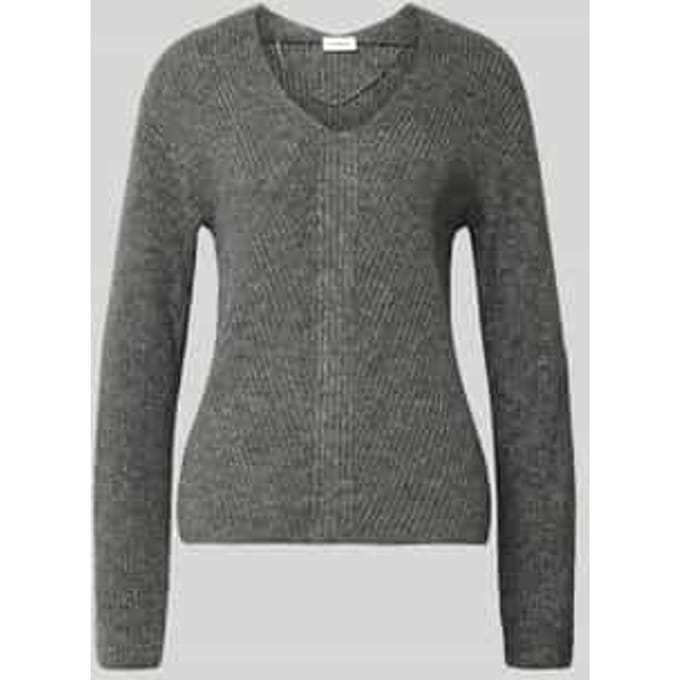 Regular fit gebreide pullover met wol