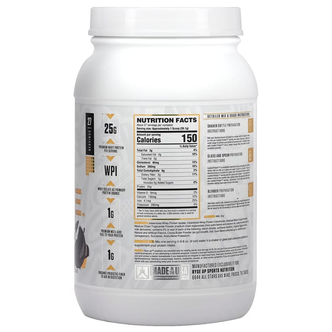 RYSE, Roaded Eiwit, Chocolate Cookie Blast, 2,3 pond (1.056 g)