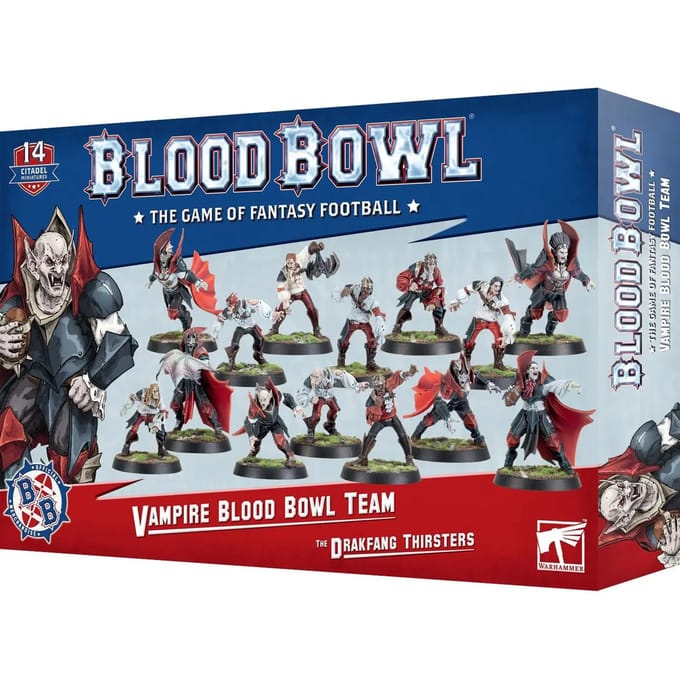 Figurine Games Workshop Blood Bowl - Team Vampire : The Drakfang Thirsters (x14)