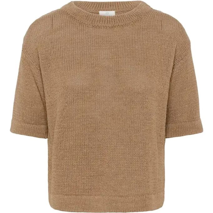 Kaffe T-shirt Kasevita Pullover 10509592 Petrified Oak Dames Maat - S