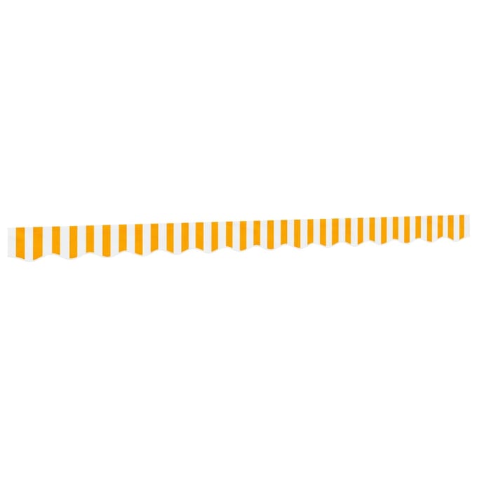 vidaXL - Vervangingsdoek - voor - luifelrok - gestreept - 350 - cm - geel - en - wit