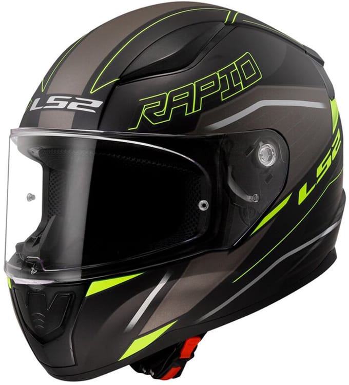 LS2 FF353 Rapid II Rokku M.Zwart H-V Geel 06 Integraalhelm - Maat XS - Helm