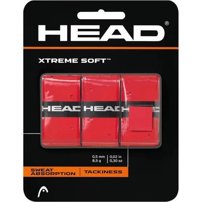 Head Xtreme Soft 3 Pack Tennis - Padel Overgrip rood
