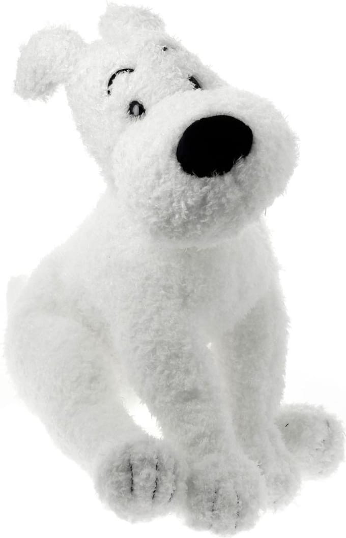 Bobbie, het hondje van Kuifje als knuffel 20 cm