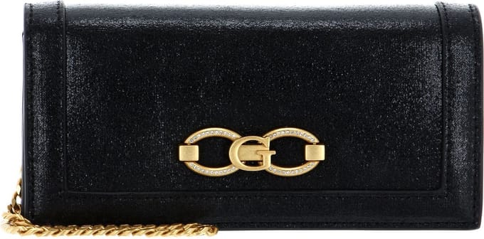 GUESS Koppeling Schoudertas Gilded Glamour Xbody Clutch Black Zwart