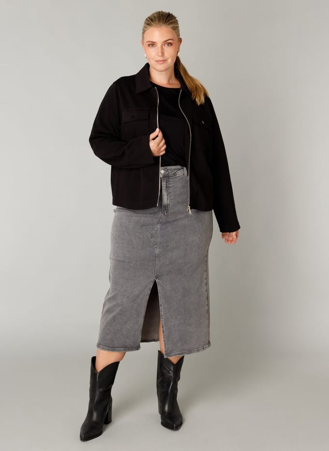 YEST CURVE Vince Essential Cover ups - Black - maat X-0(44)