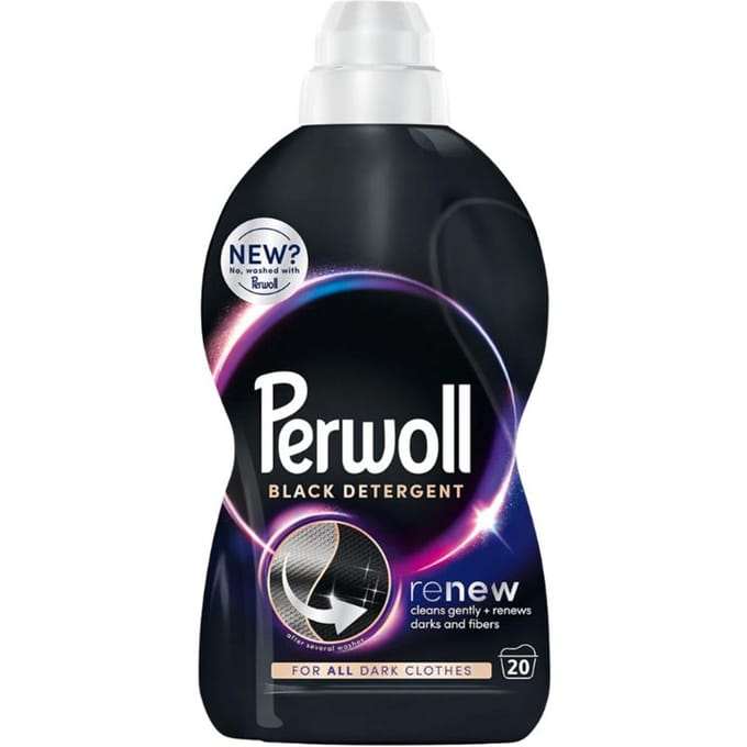 Perwoll Renew Black Wasmiddel voor Zwarte Stoffen 1L (20 Wasbeurten)